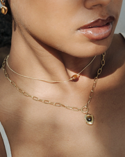 LUAMAYA Tiger's Eye Oval Links Necklace