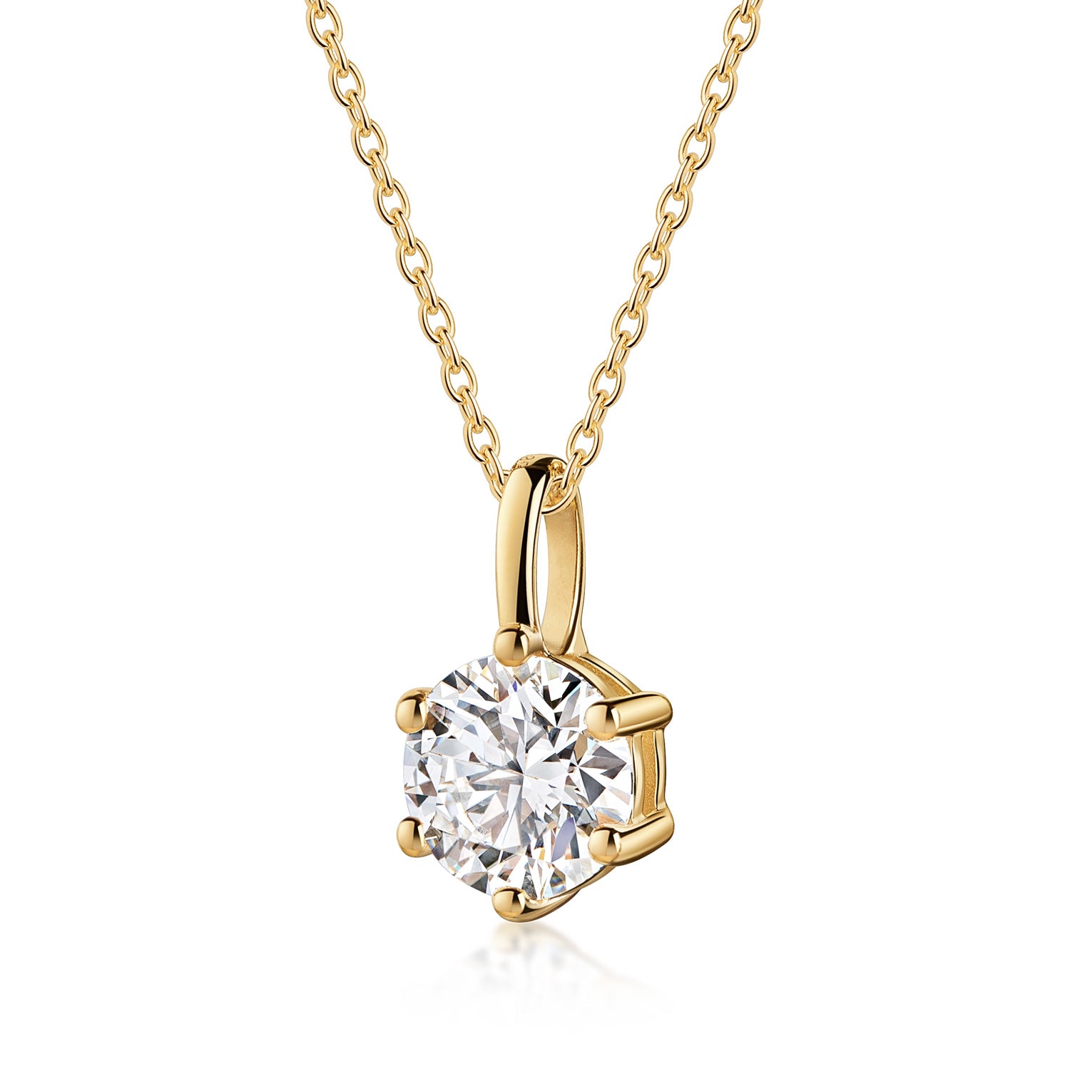 Lovebird Anhänger mit Lab Grown Brillant 1,00 ct. Gelbgold 585 LB696