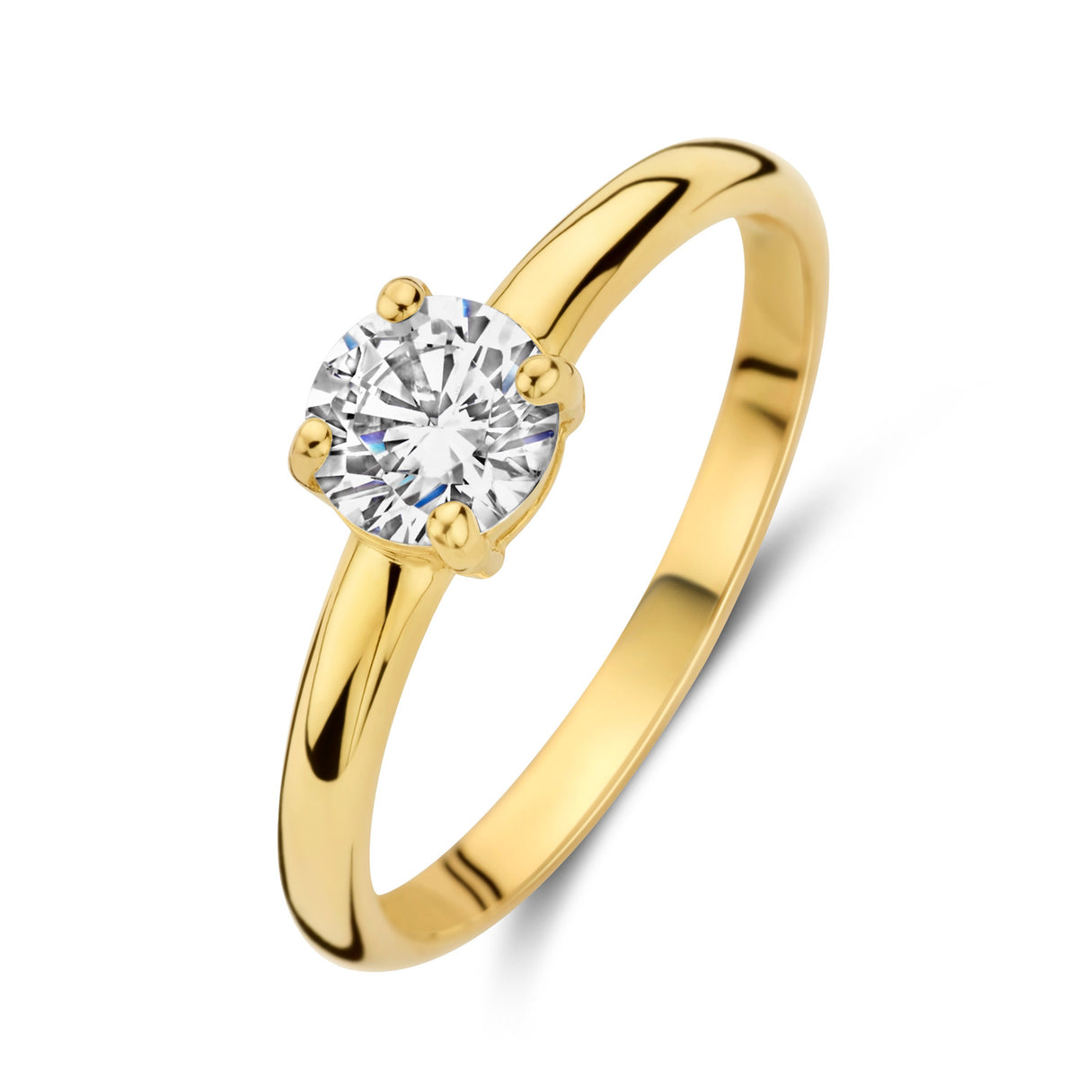 Damenring mit Zirkonia 5mm Gold 585 57794