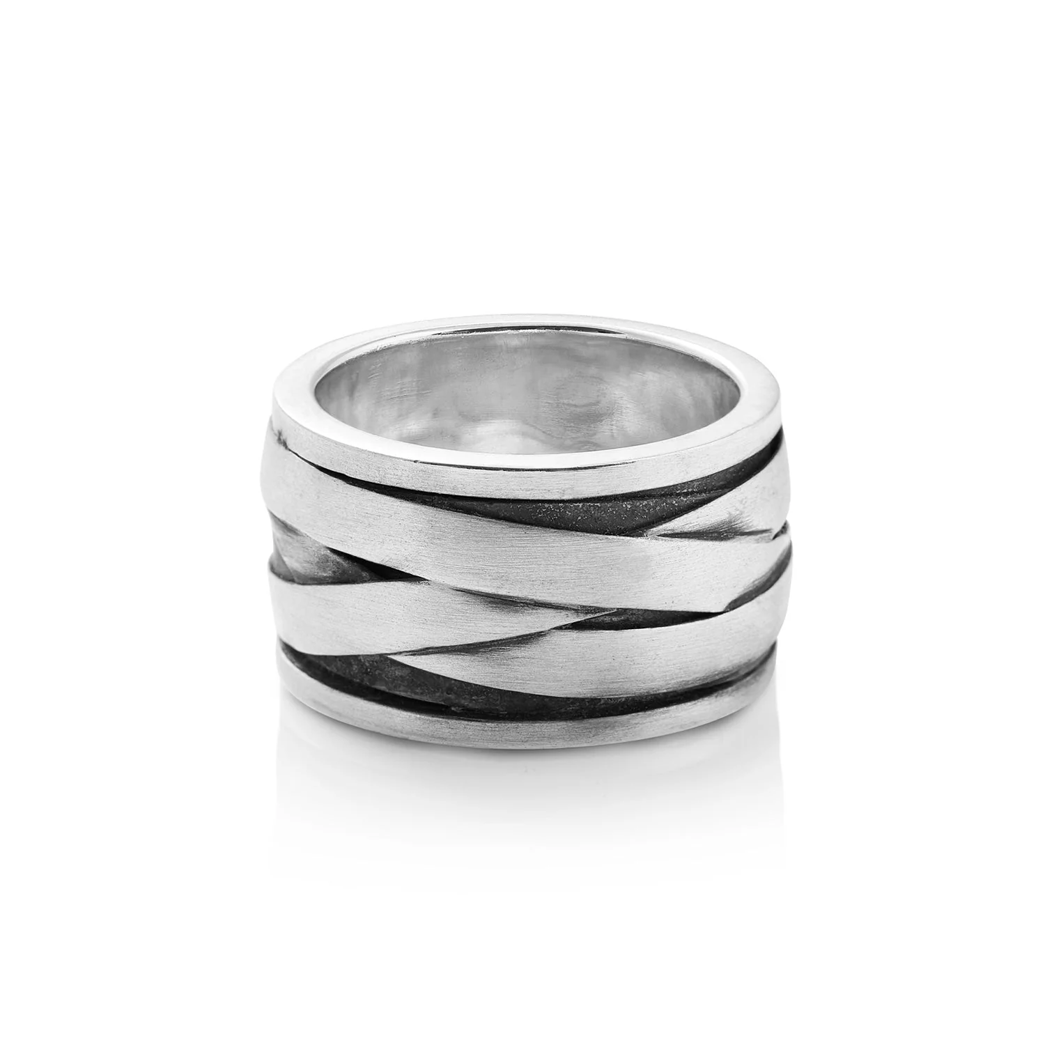 Massiver Ring aus Sterlingsilber R-34X-M-50