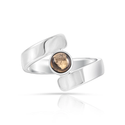 Ring aus Sterlingsilber mit rundem Turmalin Cabochon R-4591