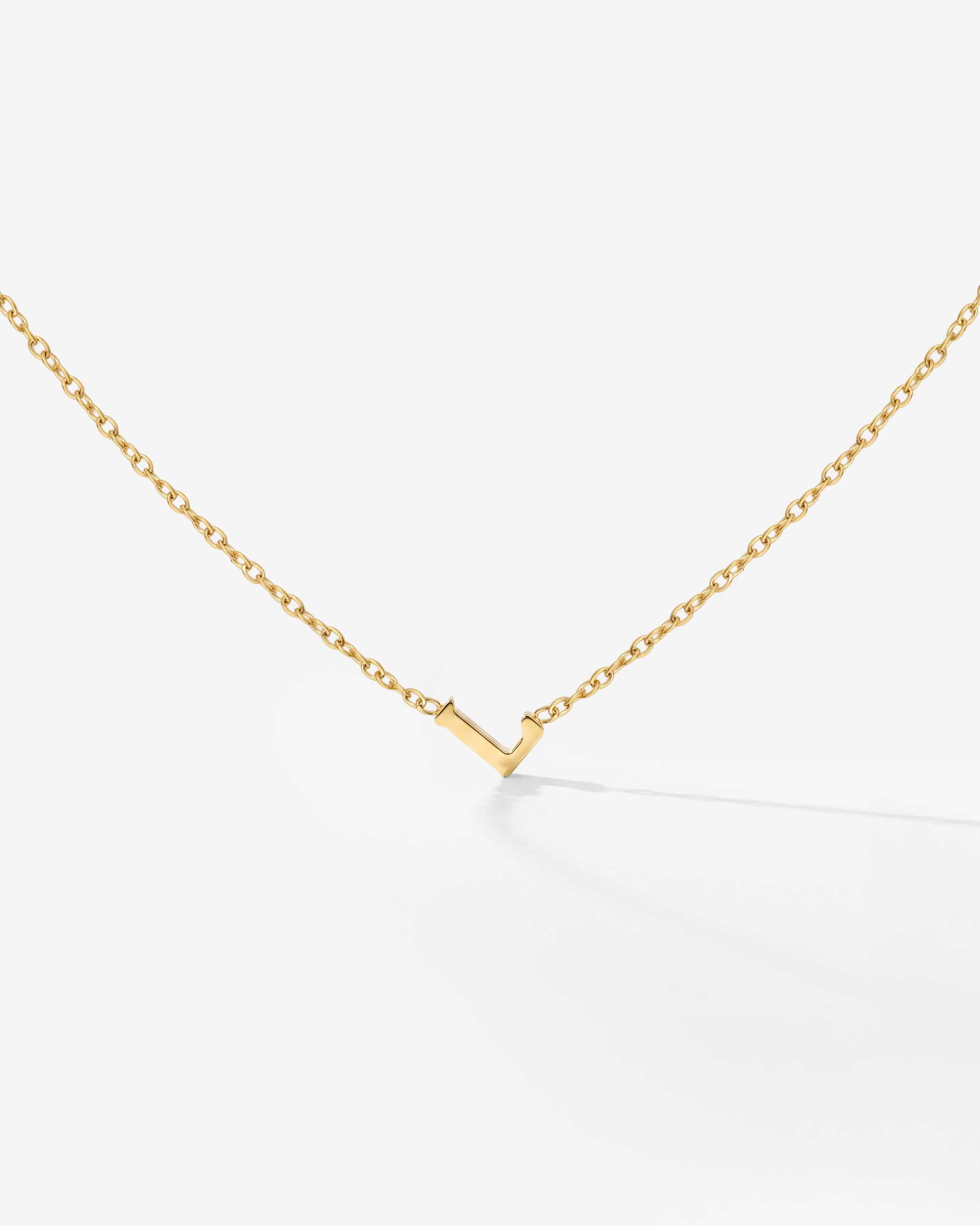 LUAMAYA Tiny Letter Necklace ABC