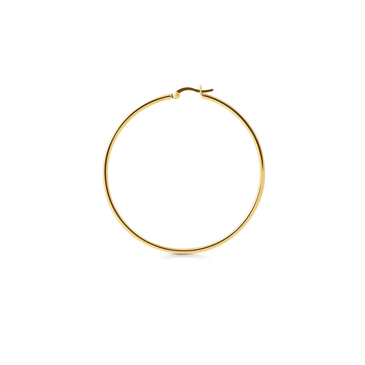 Creolen-Ohrring aus Sterlingsilber mit Gelbgoldplattierung EA-10129GP