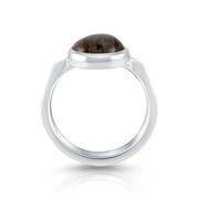 Ring aus Sterlingsilber mit wunderschönem rundem Labradorit SR-4435