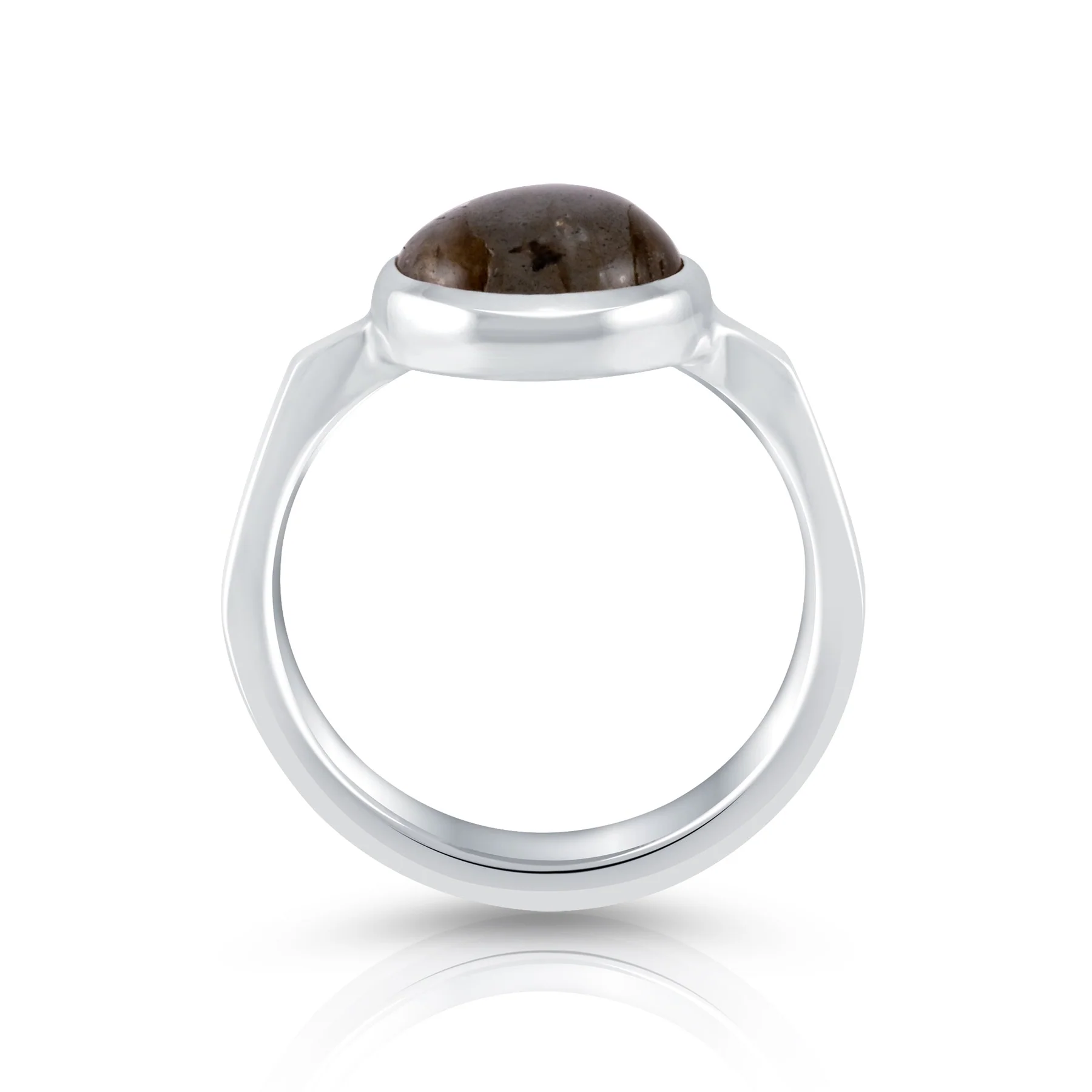 Ring aus Sterlingsilber mit wunderschönem rundem Labradorit SR-4435-50