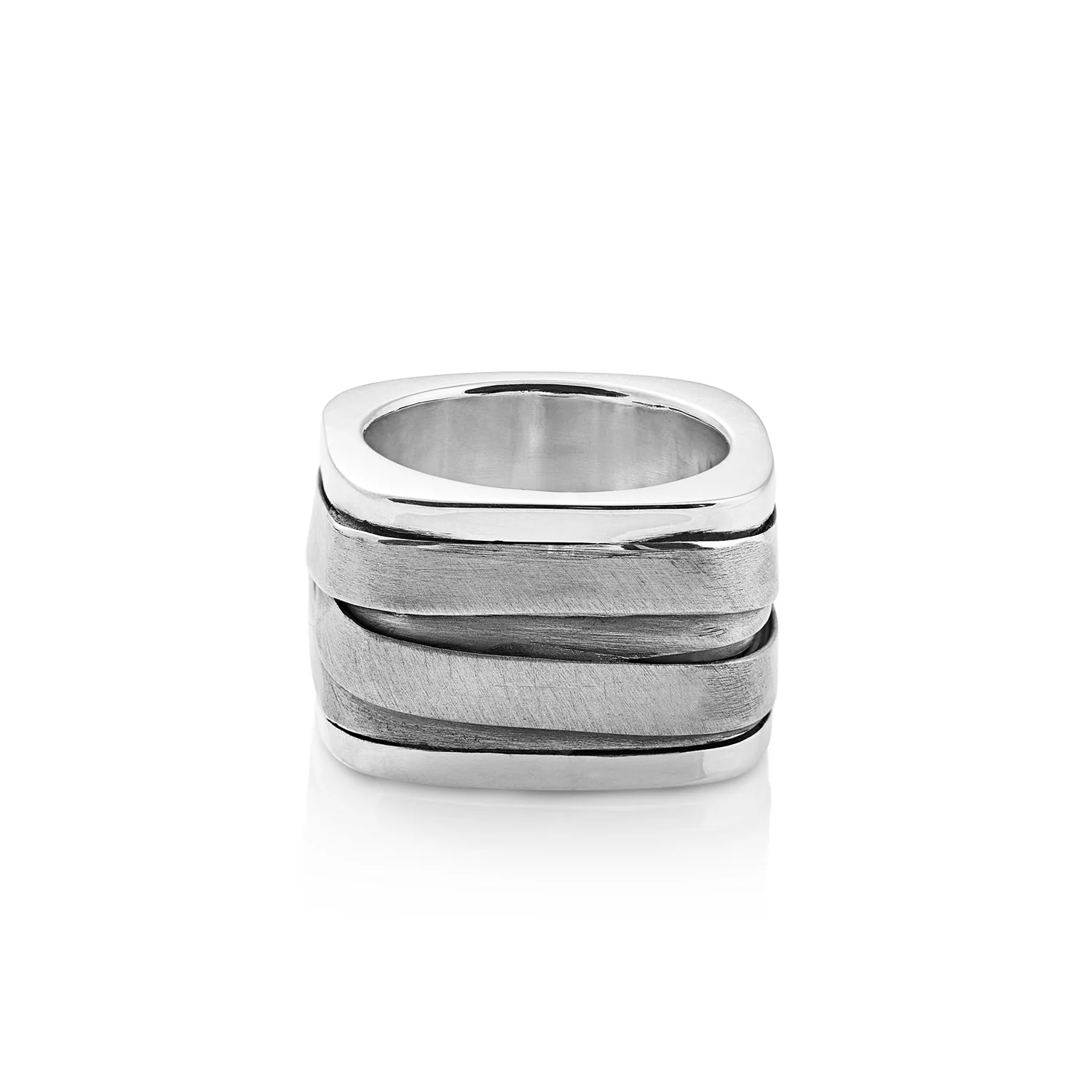 Massiver Ring aus Sterlingsilber Handgefertigt R-93-M-50