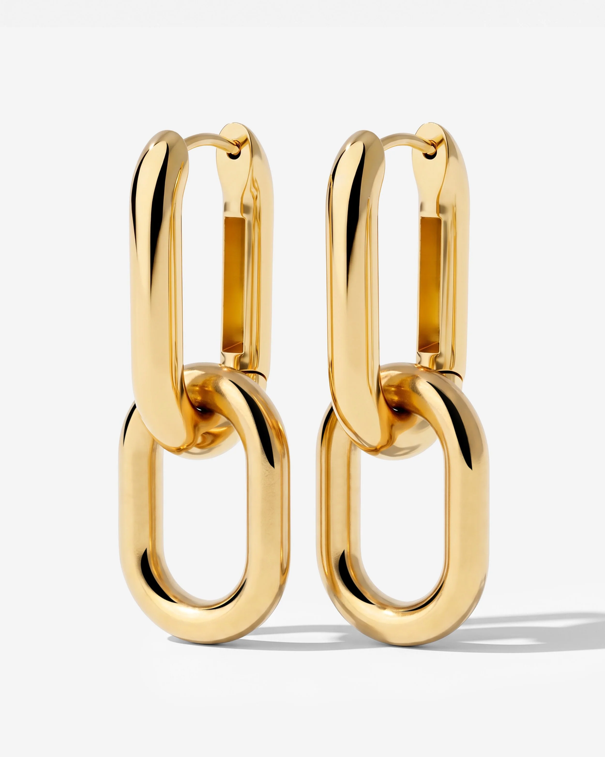 LUAMAYA Chunky Bold Oval Hoop Set Small