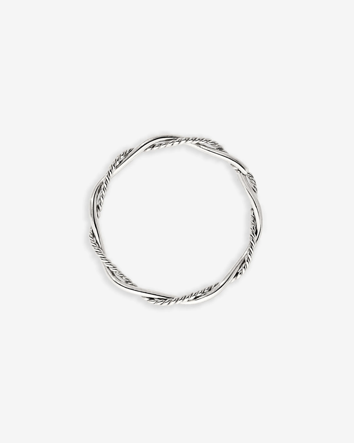 LUAMAYA Curly Twist Ring Silber
