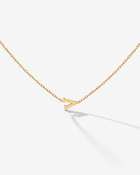 LUAMAYA Tiny Letter Necklace