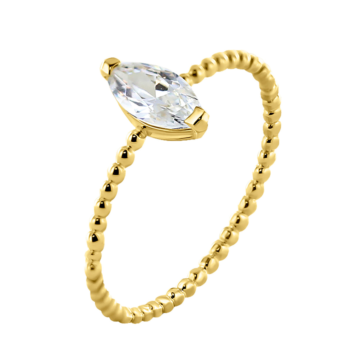 Damenring Zirkonia Gold 585 57682
