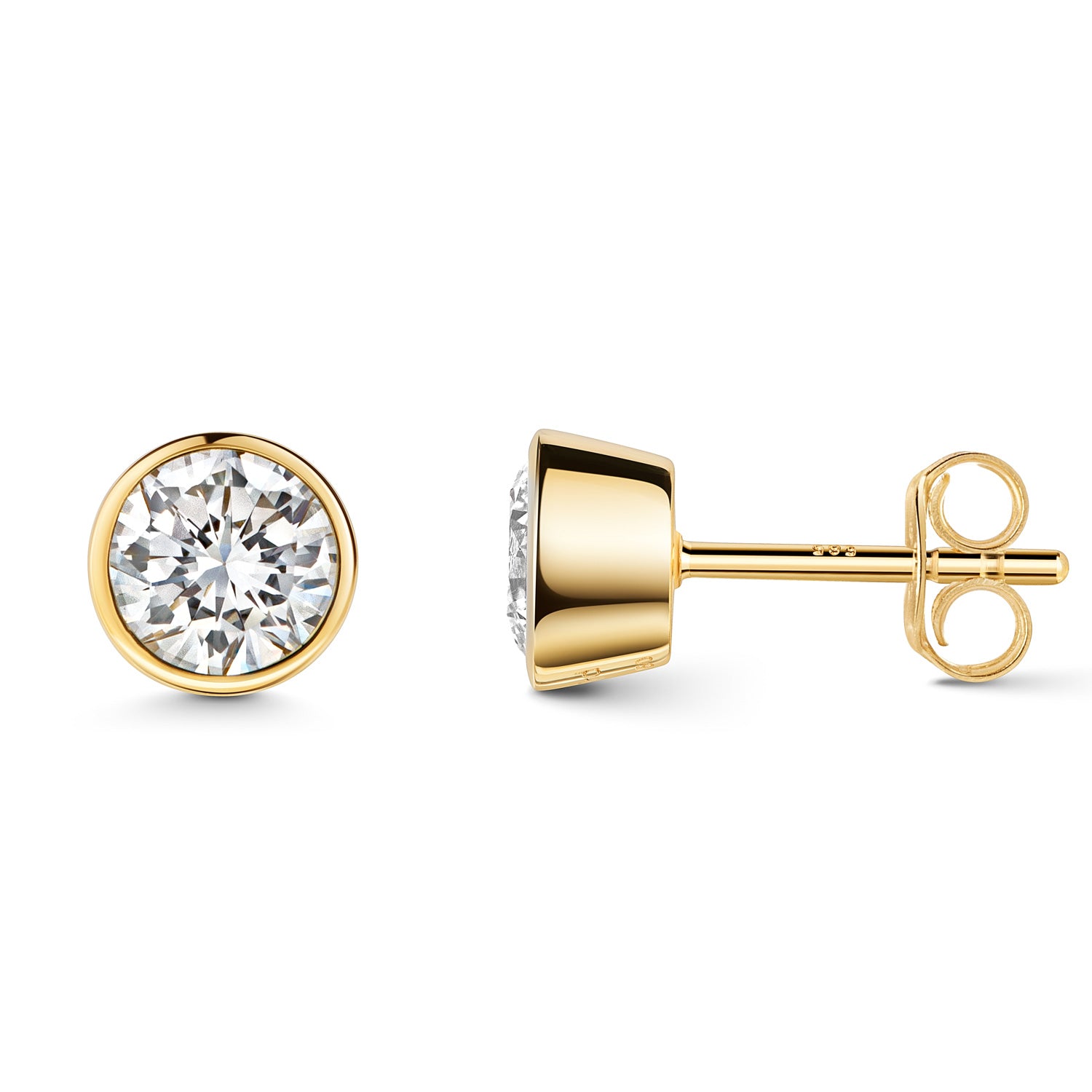 Lovebird Ohrstecker mit Lab Grown Brillant 1,00 ct. Gelbgold 585 LB690
