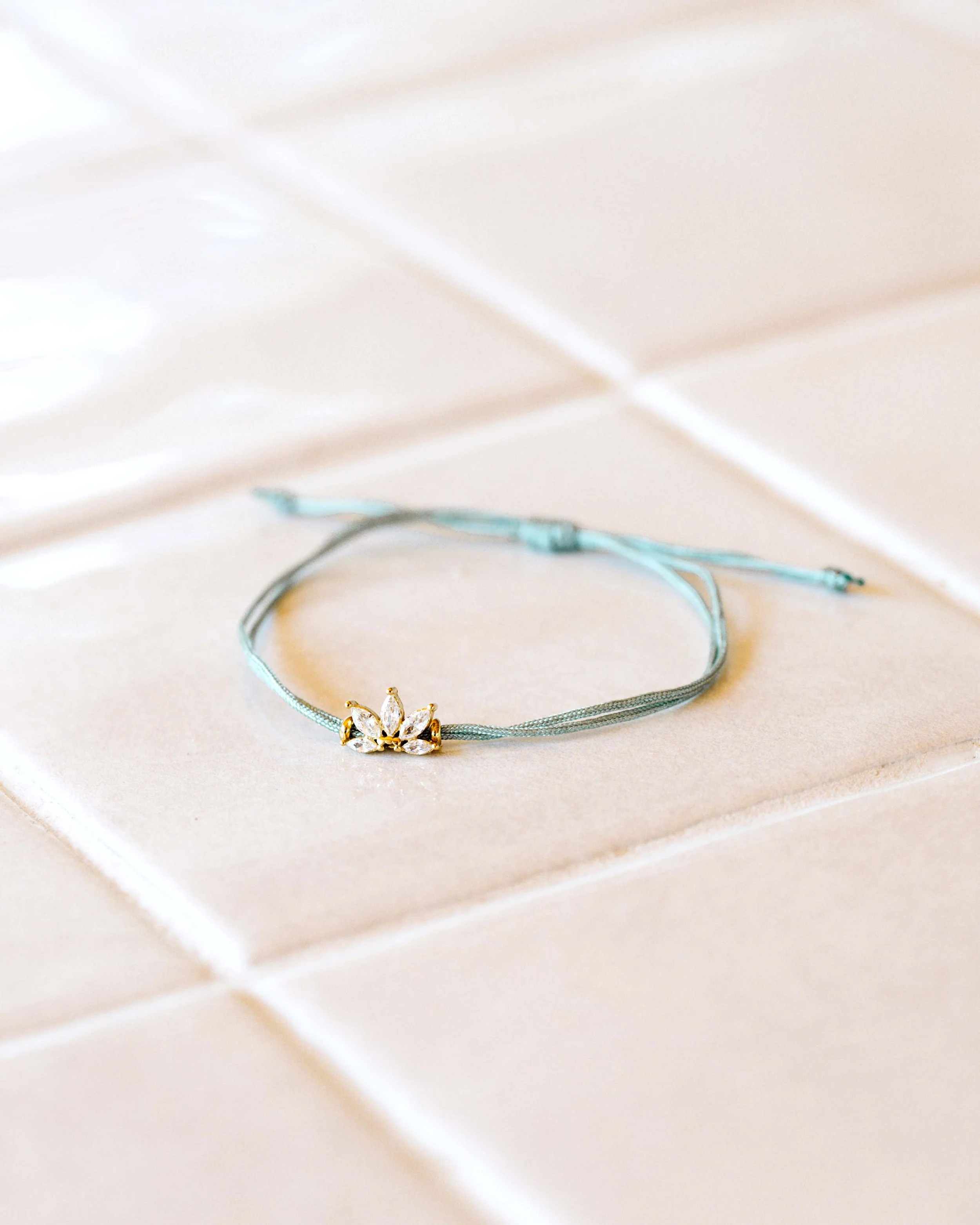 LUAMAYA Satin Lotus Bracelet