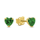 Ohrstecker Herz Zirkonia grün Gold 585  57687