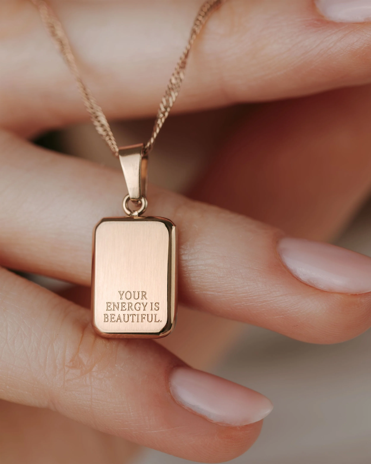 LUAMAYA Your energy is beautiful Necklace Roségold