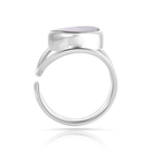 Sterlingsilber Ring mit wunderschönem Aquamarin Oval Cabochon Stein Top Qualität R-4584