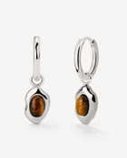 LUAMAYA Tiger's Eye Hoop Set Small