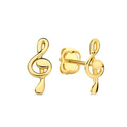 Ohrstecker Notenschlüssel Gold 585 57855