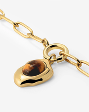 LUAMAYA Tiger's Eye Oval Links Necklace