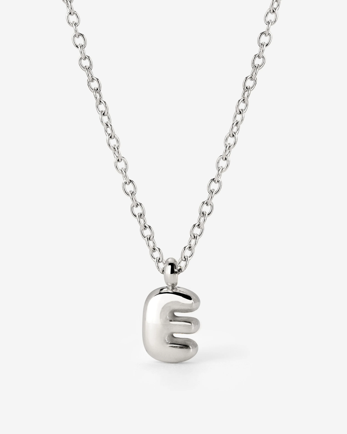 LUAMAYA Bubble Letter Necklace Silber ABC