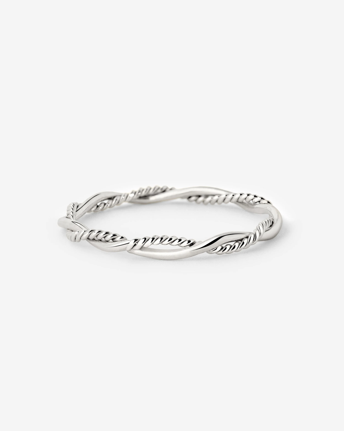LUAMAYA Curly Twist Ring Silber