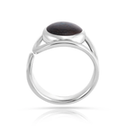 Sterlingsilber Ring mit wunderschönem Aquamarin Oval Cabochon Stein Top Qualität R-4584
