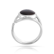 Sterlingsilber Ring mit wunderschönem Aquamarin Oval Cabochon Stein Top Qualität R-4584