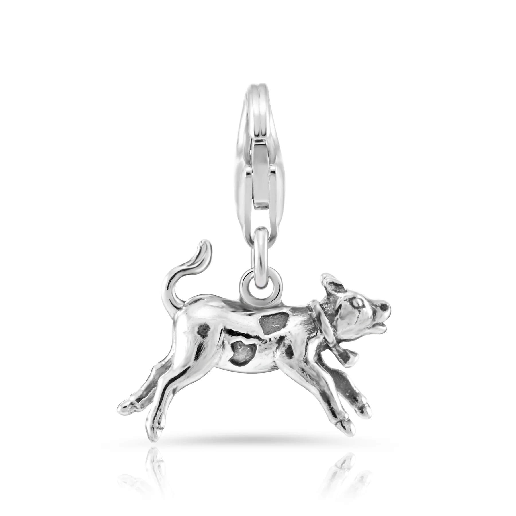 Charm Silber rhodiniert Swiss Edelweiss Kalb C-7032
