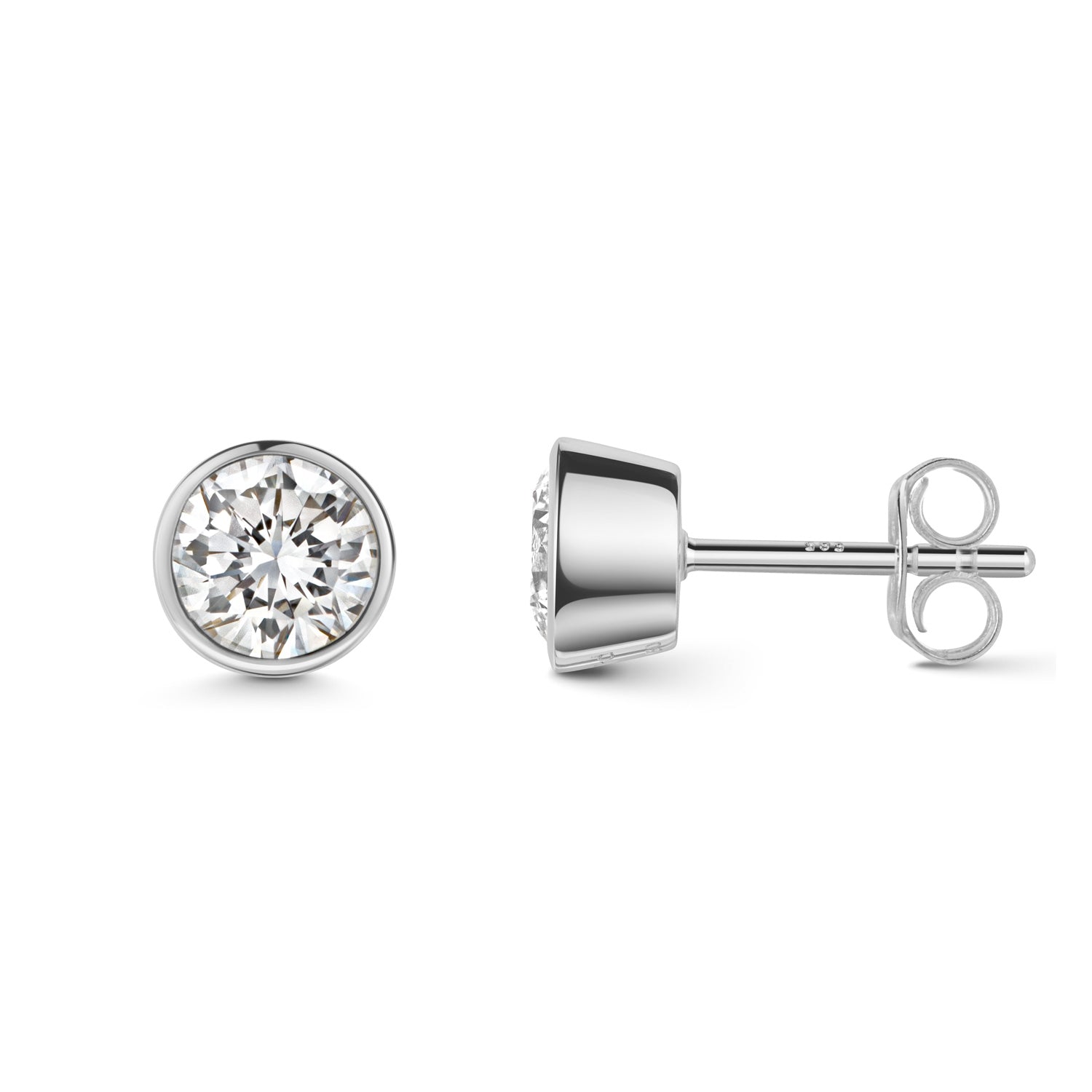 Lovebird Ohrstecker mit Lab Grown Brillant 0,50 ct. Weißgold 585 LB689