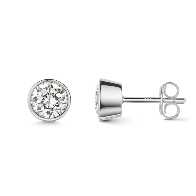Lovebird Ohrstecker mit Lab Grown Brillant 0,50 ct. Weißgold 585 LB689