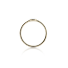 Kleiner Ring aus vergoldetem Sterlingsilber im Ethno-Stil, bei dem die glänzende und polierte Oberfläche mit Perlmutt RI-10102GP