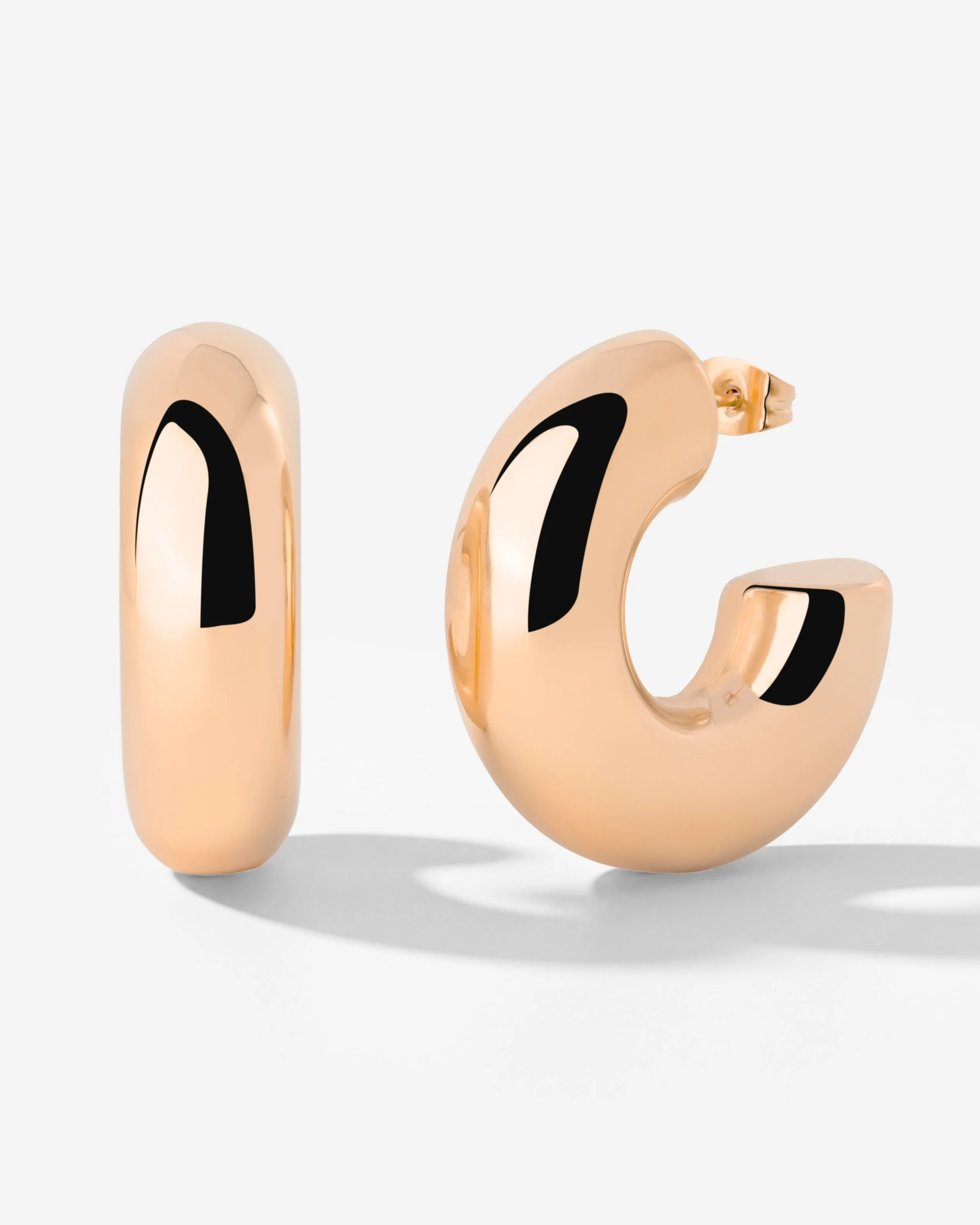 LUAMAYA Chunky Hoop Studs