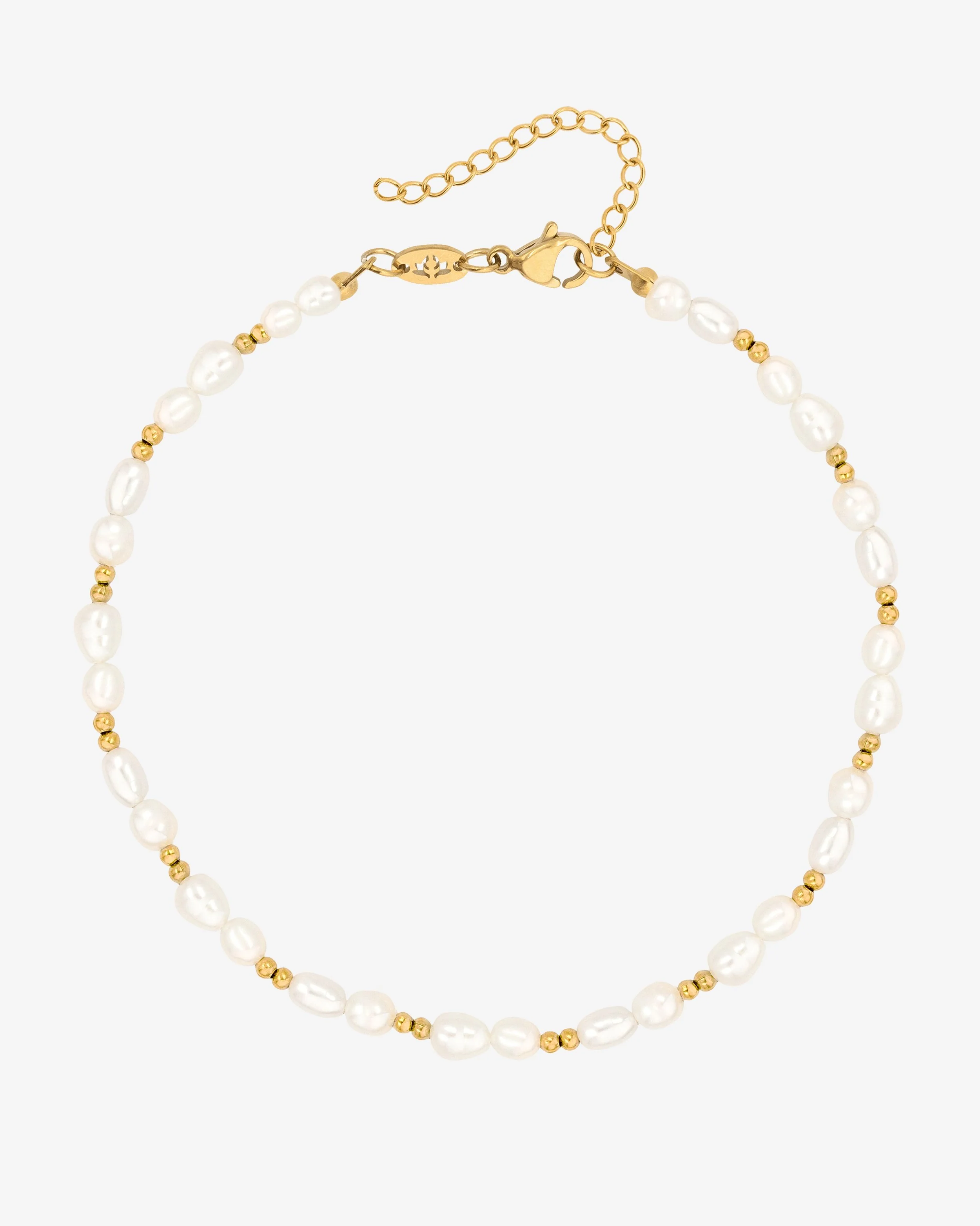 LUAMAYA Summertime Pearl Anklet Gold Fusskette