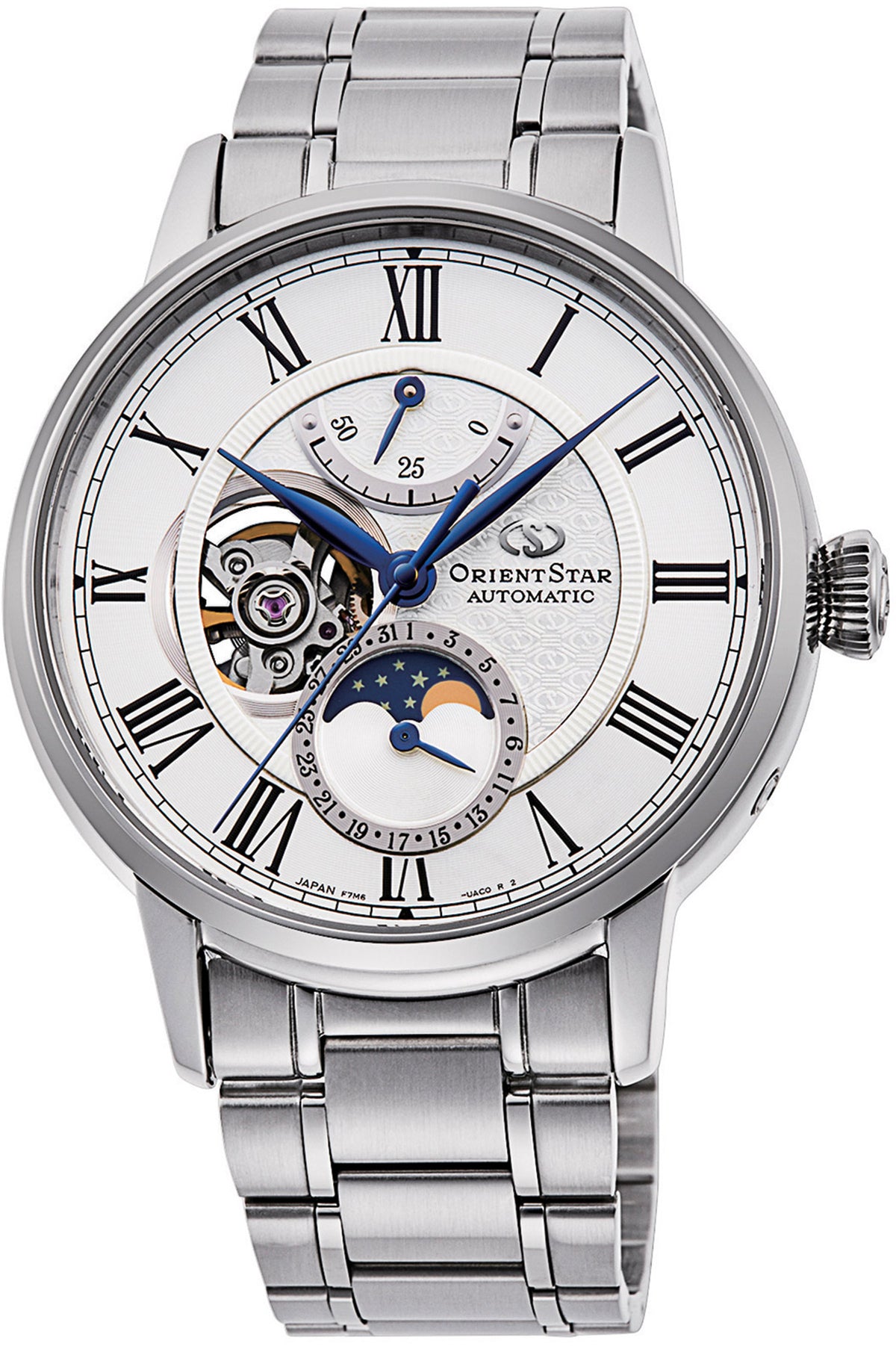 Orient Star Moon Phase Weiß RE-AY0102S00B