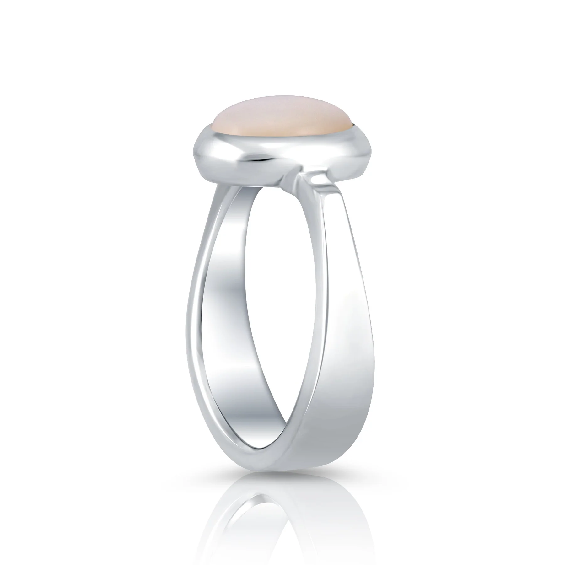 Ring aus Sterlingsilber mit ovalem Perlmutt R-4434-50