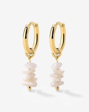 LUAMAYA Shell Relic Hoop Set Small