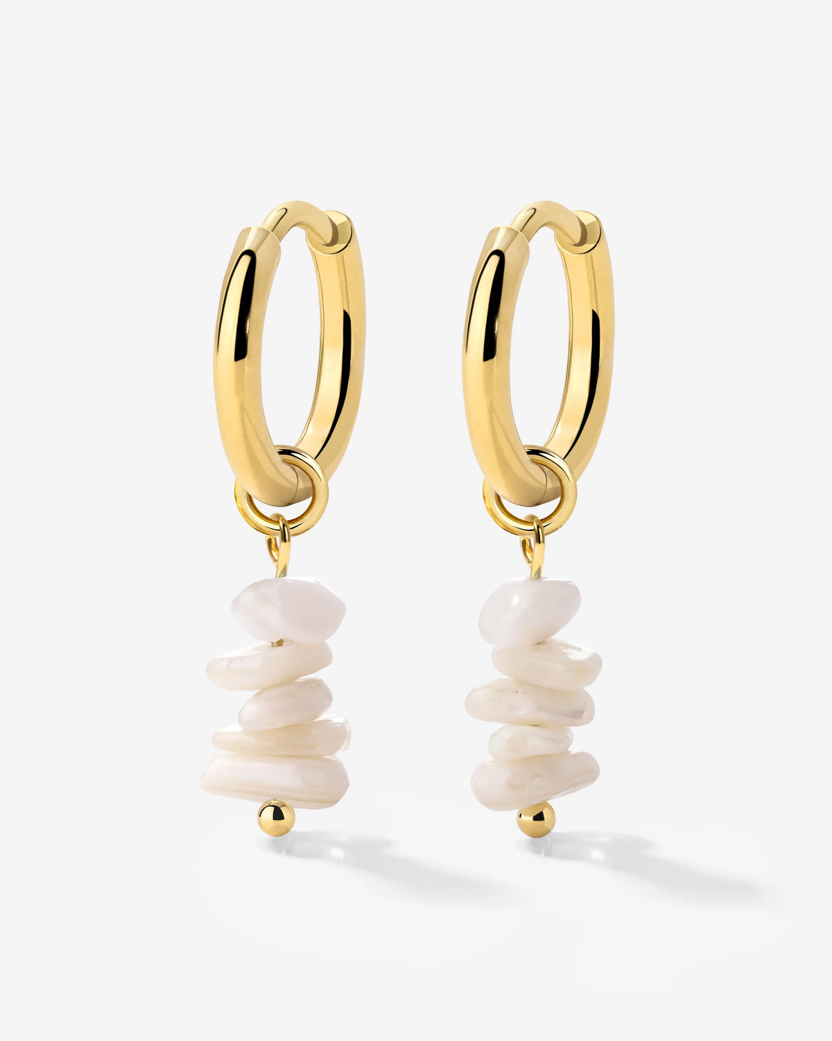 LUAMAYA Shell Relic Hoop Set Small