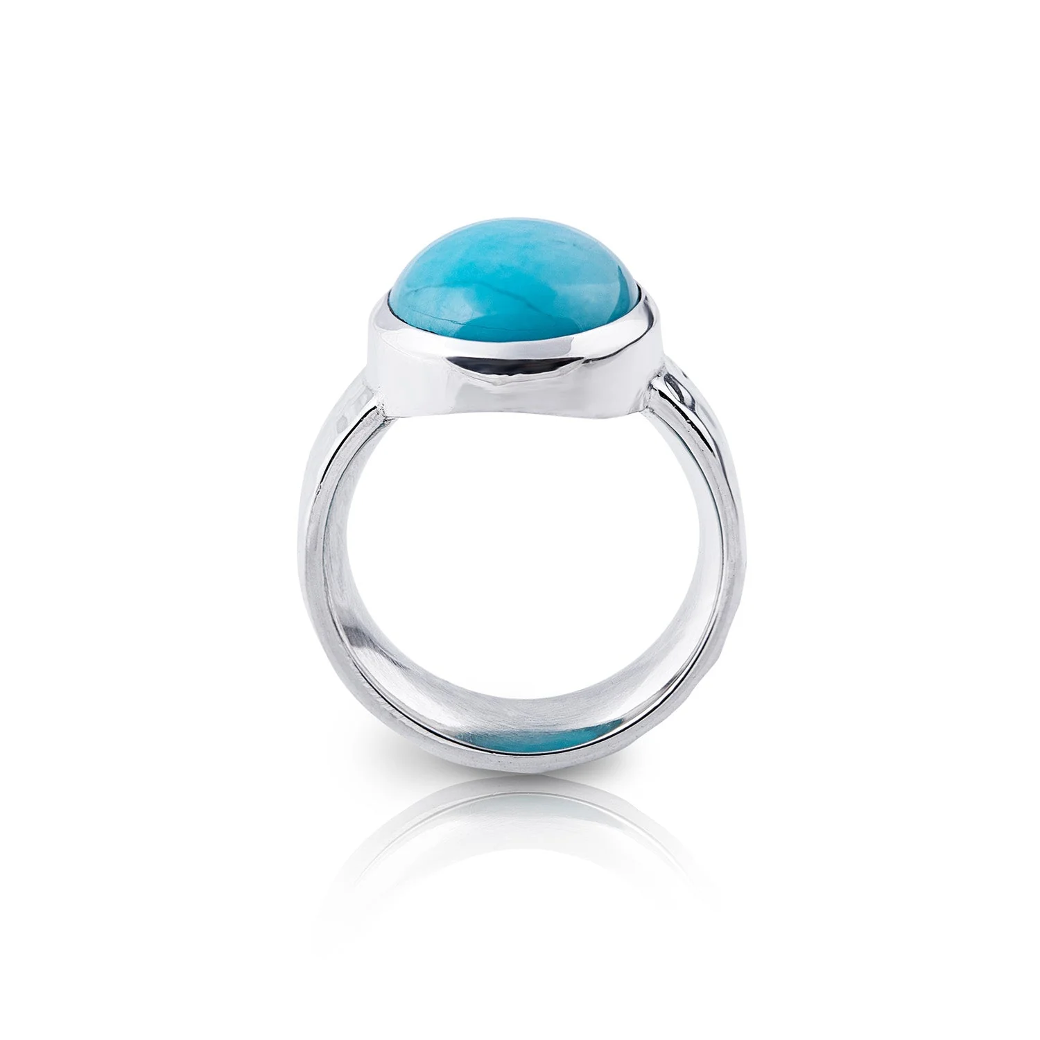 Ring aus Sterlingsilber mit oval Amazonit (12x15mm) R-4337-56