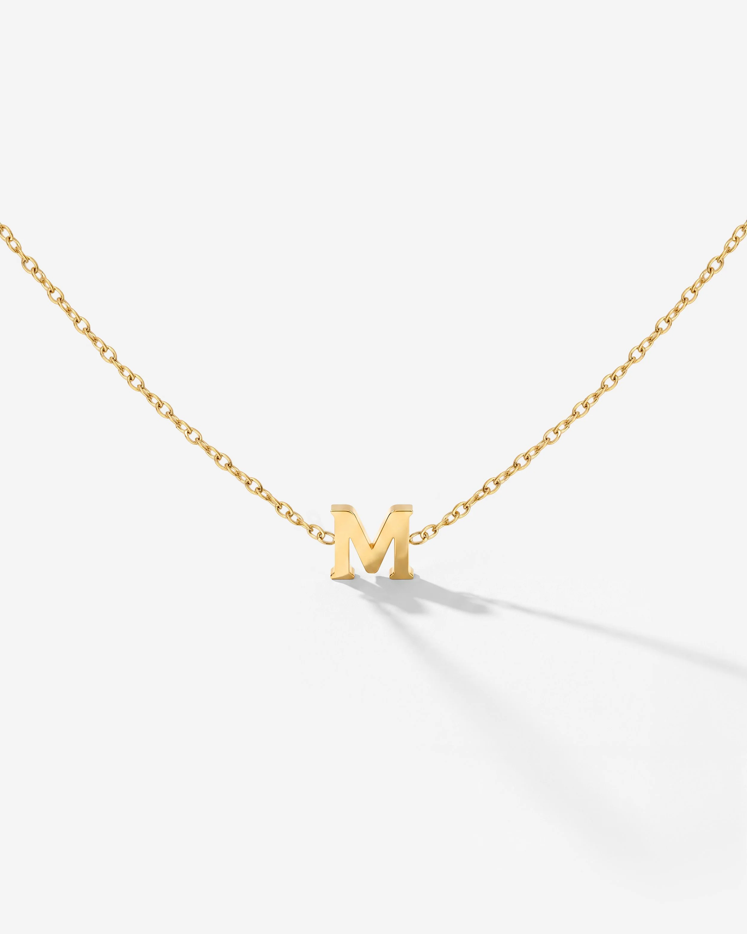 LUAMAYA Tiny Letter Necklace ABC