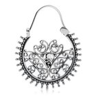 Ohrringe aus Sterlingsilber im Hindu-Stil mit einem Hauch von Oxidation E-2447