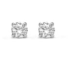 Ohrstecker mit Zirkonia 6mm Weißgold 585 57622