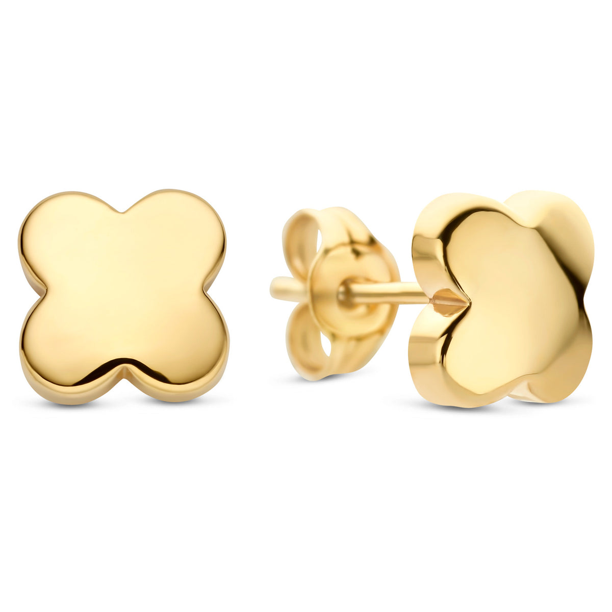 Ohrstecker Kleeblatt 6,3mm Gold 585 58033