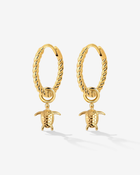 LUAMAYA Sea Turtle Twisted Hoop Set Small