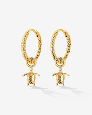 LUAMAYA Sea Turtle Twisted Hoop Set Small