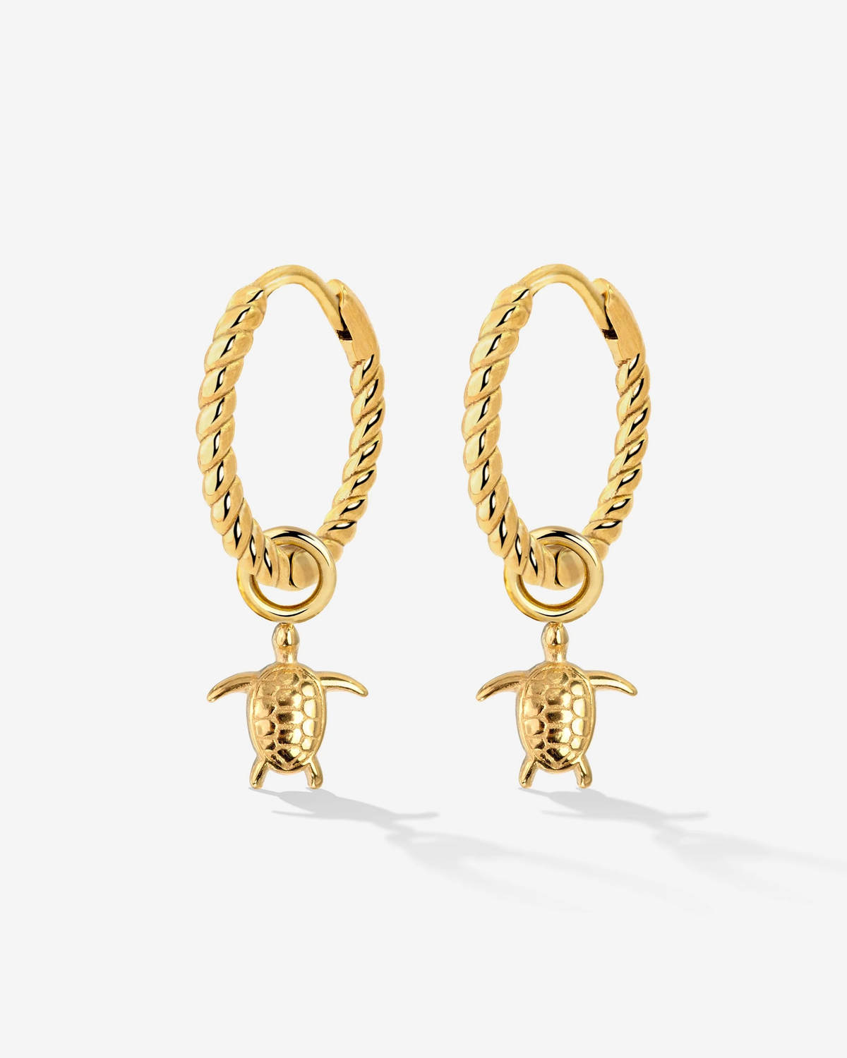 LUAMAYA Sea Turtle Twisted Hoop Set Small