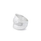 Ring aus Sterlingsilber mit einer Kombination aus matten, glänzenden Silberstreifen plus einem Streifen mit Zirkonia-Pavé 20-1008
