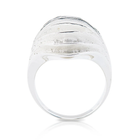 Ring aus Sterlingsilber mit einem Welleneffekt RI-10113A