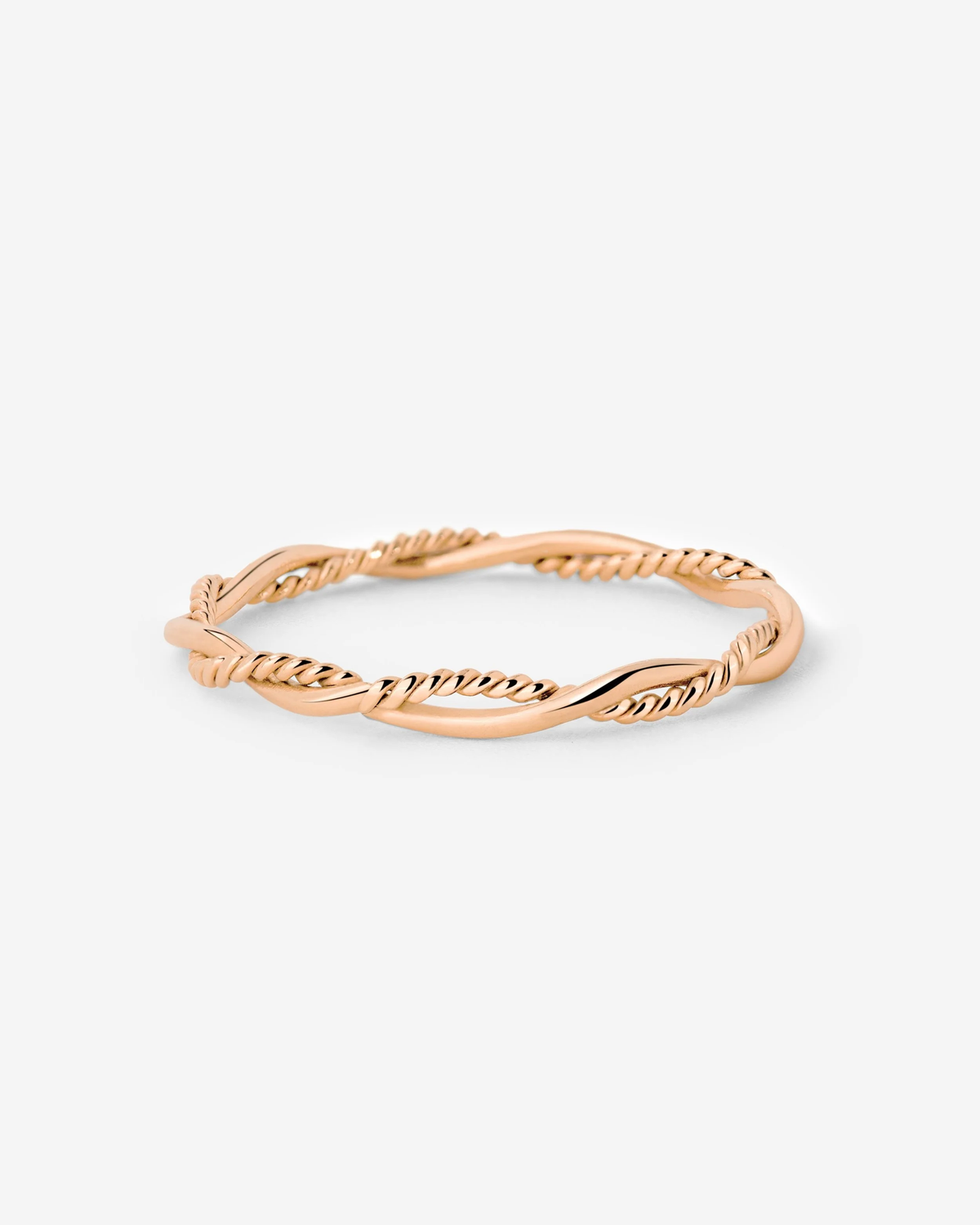 LUAMAYA Curly Twist Ring Roségold