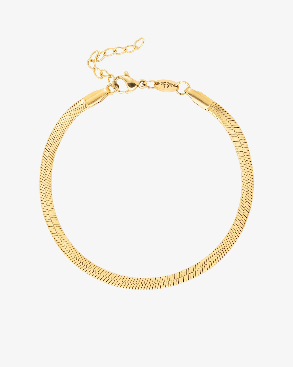 LUAMAYA Slim Herringbone Bracelet Gold