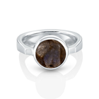 Ring aus Sterlingsilber mit wunderschönem rundem Labradorit SR-4435