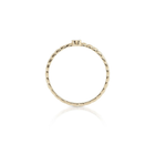 Kleiner Ring aus vergoldetem Sterlingsilber mit glänzender und polierter Oberfläche, verziert mit einem Perlmutt RI-10068GP